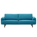 Sofa Navona (3-Sitzer) Webstoff Webstoff Anda II: Türkis - Braun