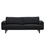 Sofa Navona (3-Sitzer) Webstoff Webstoff Saia: Anthrazit - Schwarz