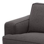 Sofa Navona (3-Sitzer) Webstoff Webstoff Anda II: Anthrazit - Schwarz