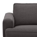 Sofa Navona (3-Sitzer) Webstoff Webstoff Anda II: Anthrazit - Schwarz