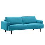 Sofa Navona (3-Sitzer) Webstoff Webstoff Anda II: Türkis - Schwarz