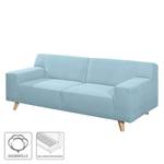 Sofa Nordic Pure Webstoff Hellblau - Breite: 186 cm