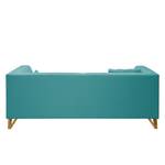 Sofa Ongar I (2-Sitzer) Webstoff Petrol - Ohne Hocker