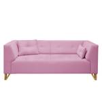 Sofa Ongar I (2-Sitzer) Webstoff Rosa - Ohne Hocker