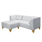 Sofa Ongar II (2-Sitzer) Webstoff Kies - Mit Hocker