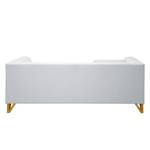 Sofa Ongar II (2-Sitzer) Webstoff Kies - Mit Hocker