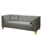 Sofa Ongar II (2-Sitzer) Webstoff Grau - Ohne Hocker