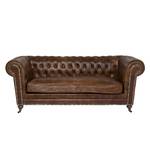 Sofa Oxford Vintage Deluxe (3-Sitzer) Echtleder Braun