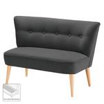 2-Sitzer Sofa Bumberry Webstoff Hanabi: Anthrazit