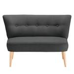 2-Sitzer Sofa Bumberry Webstoff Hanabi: Anthrazit