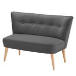 Sofa Bumberry (2-Sitzer) Webstoff Dunkelgrau