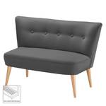 Sofa Bumberry (2-Sitzer) Webstoff Dunkelgrau