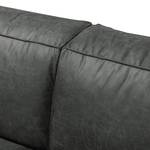 Sofa Pentre (3-Sitzer) Antiklederlook Dunkelgrau