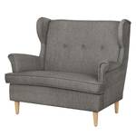 Sofa Piha (2-Sitzer) Flachgewebe Hellanthrazit