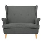 Sofa Piha (2-Sitzer) Webstoff Dunkelgrau