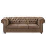 Sofa Pintano (3-Sitzer) Antiklederoptik - Congo Grau