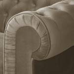 Fauteuil Chesterfield Pintano Velours - Cappuccino