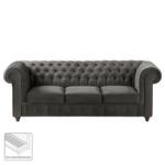 Sofa Pintano (3-Sitzer) Samt - Grau