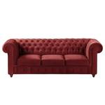 Sofa Pintano (3-Sitzer) Samt - Rot