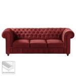 Sofa Pintano (3-Sitzer) Samt - Rot