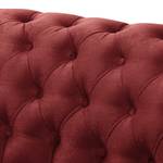 Fauteuil Chesterfield Pintano Velours - Rouge