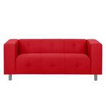 Sofa Pointon (2-Sitzer) Webstoff Rot