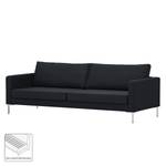 Sofa Portobello (3-Sitzer) Webstoff Stoff Ramira: Anthrazit - Eckig