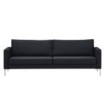 Sofa Portobello (3-Sitzer) Webstoff Stoff Ramira: Anthrazit - Eckig