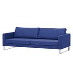 Sofa Portobello (3-Sitzer) Webstoff Stoff Ramira: Blau - Kufen