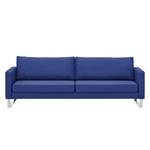 Sofa Portobello (3-Sitzer) Webstoff Stoff Ramira: Blau - Kufen