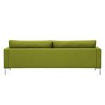 Sofa Portobello (3-Sitzer) Webstoff Stoff Ramira: Limette - Eckig