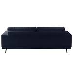 Sofa Ramilia (3-Sitzer) Strukturstoff - Dunkelblau