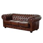 Sofa Redwick (3-Sitzer) Echtleder Braun