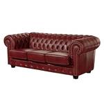 Sofa Redwick (3-Sitzer) Echtleder Rot