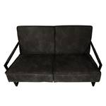 Sofa Rhode (2-Sitzer) Antiklederlook - Basalt