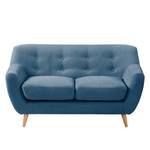 Sofa Rometta (2-Sitzer) Microfaser - Jeansblau