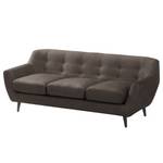 Sofa Rometta (3-Sitzer) Antiklederlook - Braungrau