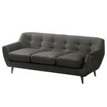 Sofa Rometta (3-Sitzer) Antiklederlook - Dunkelgrau