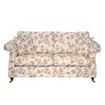 Sofa Rosehearty (2-Sitzer) Webstoff - Creme / Rose