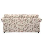 Sofa Rosehearty (3-Sitzer) Webstoff - Creme / Rose