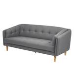 Sofa Round Rock Webstoff (3-Sitzer) Grau