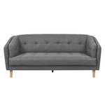 Sofa Round Rock Webstoff (3-Sitzer) Grau