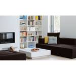 Sofa Roxbury (3-Sitzer) Webstoff Stoff Naya: Braun - Breite: 200 cm