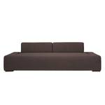 Sofa Roxbury (3-Sitzer) Webstoff Stoff Naya: Braun - Breite: 200 cm
