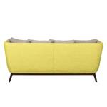 Sofa Sagone (3-Sitzer) Webstoff Gelb / Hellgrau