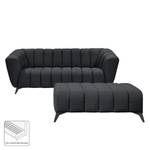 Sofa Salou (3-Sitzer) Webstoff Grau - Textil - 220 x 86 x 100 cm