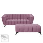 Sofa Salou (3-Sitzer) Webstoff Violett - Textil - 220 x 86 x 100 cm