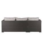 Gruppo di sedute Paradise Lounge 3 pezzi - Polyrattan/Tessuto grigio -