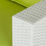 Lounge Sitzgruppe White Comfort Polyrattan/Textil Weiß/Kiwi