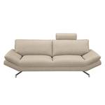 Sofa Sharon (2,5-Sitzer) Webstoff Beige Mit Kopfstütze